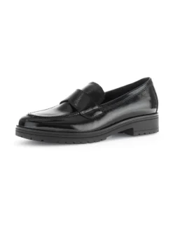 Gabor Halbschuhe^Hochfront Slipper in Schwarz