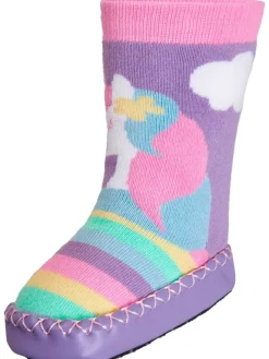 Playshoes Hausschuhe^Hüttenschuh Einhorn in Multicolor