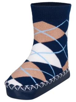 Hüttenschuh Karo in Marine><noscript><img width=