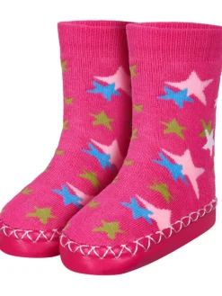 Hüttenschuh Sterne in Pink>Playshoes Online
