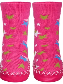 Hüttenschuh Sterne in Pink>Playshoes Online