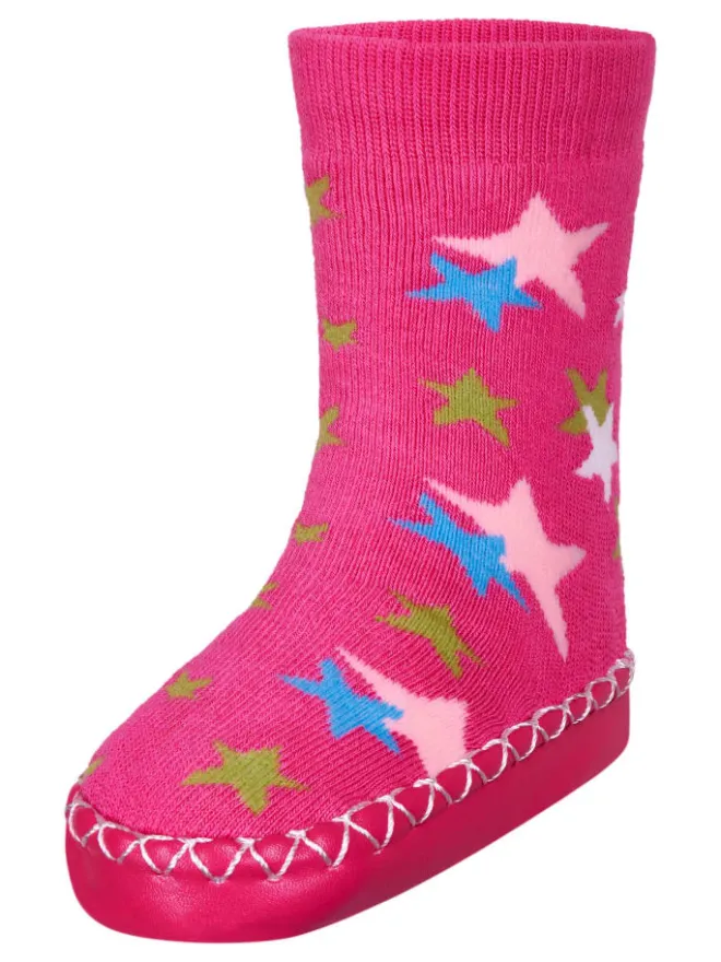 Hüttenschuh Sterne in Pink>Playshoes Online