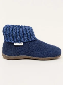 kitz-pichler Hausschuhe|Hausschuhe^Hüttenschuhe "Alp-Boots" in Dunkelblau