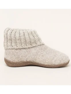kitz-pichler Hausschuhe|Hausschuhe^Hüttenschuhe "Alpine Boot RU" in Creme