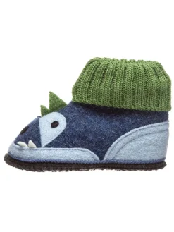 kitz pichler Hausschuhe^Hüttenschuhe "Dago" in Blau/ Grün