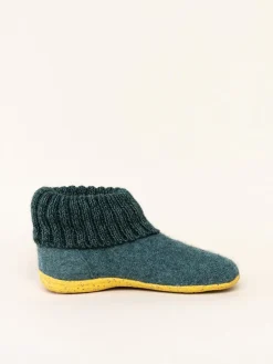 Hüttenschuhe in Dunkelgrün>kitz-pichler Hot