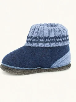 kitz-pichler Hausschuhe|Hausschuhe^Hüttenschuhe "Oetz" in Dunkelblau