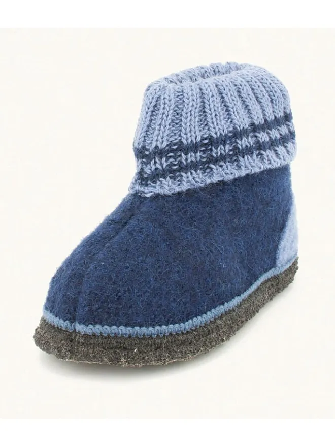 kitz-pichler Hausschuhe|Hausschuhe^Hüttenschuhe "Oetz" in Dunkelblau