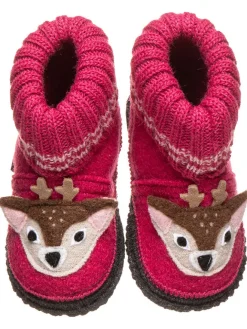 Hüttenschuhe "Reh" in Pink>kitz-pichler Hot
