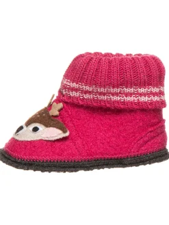 Hüttenschuhe "Reh" in Pink>kitz-pichler Hot