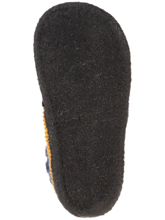 Hüttenschuhe "Stern" in Dunkelblau>lamino Hot