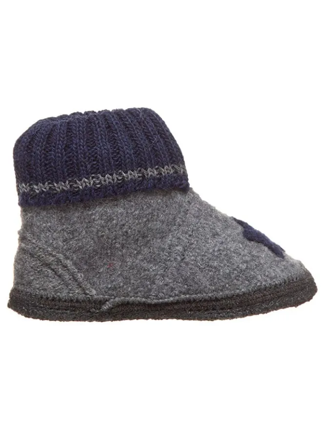Hüttenschuhe "Stern" in Grau>lamino Sale