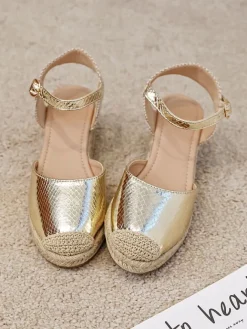 Keilespadrilles in Gold>Sixth Sens Best