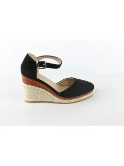 Keilespadrilles in Schwarz>Foreverfolie
