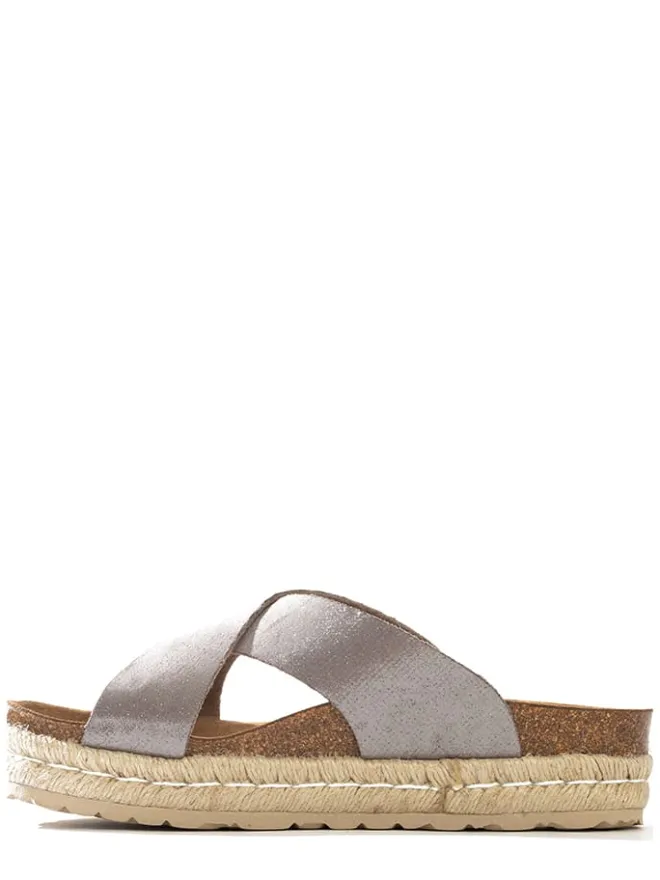 Sunbay Clogs & Pantoletten^Keilpantoletten "Astilbe" in Grau