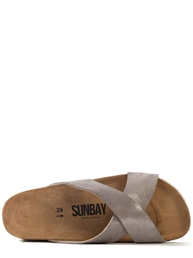 Sunbay Clogs & Pantoletten^Keilpantoletten "Astilbe" in Grau