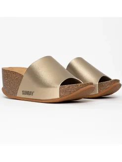 Keilpantoletten "Toluca" in Gold>Sunbay Sale