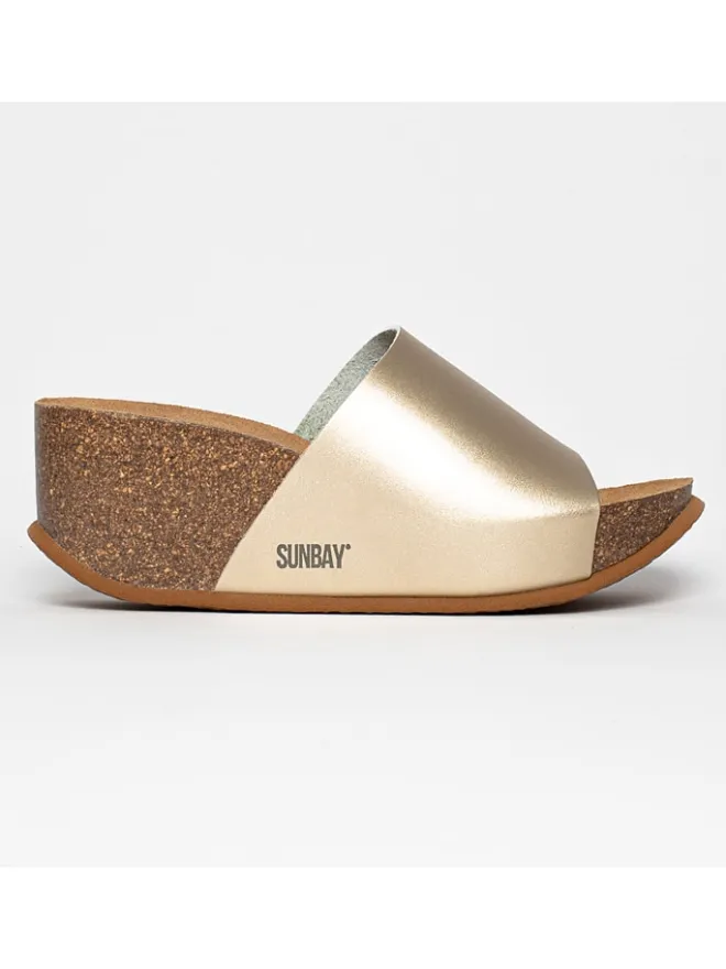 Keilpantoletten "Toluca" in Gold>Sunbay Sale