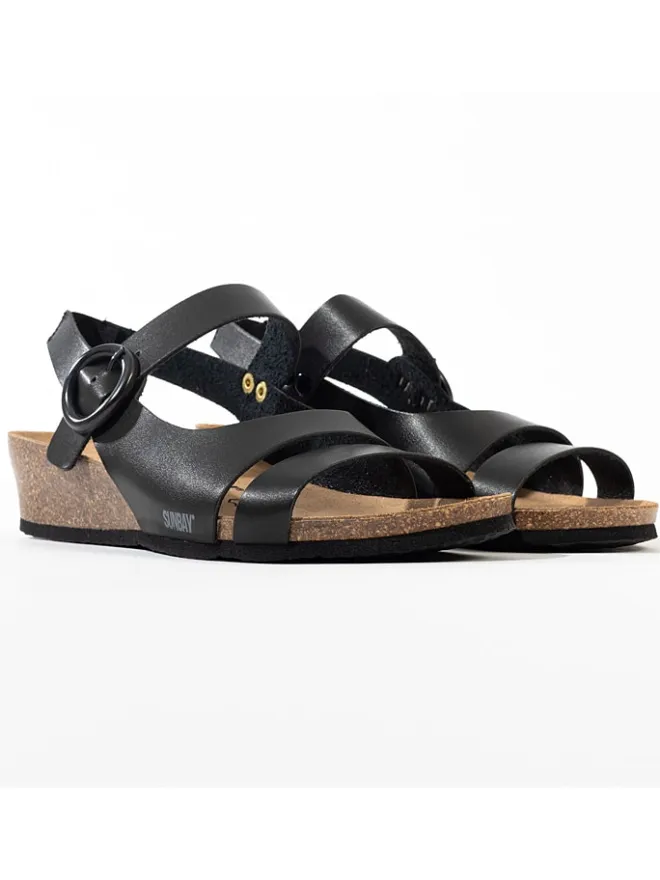 Keilsandaletten "Angela" in Schwarz>Sunbay Best