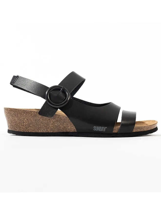 Keilsandaletten "Angela" in Schwarz>Sunbay Best