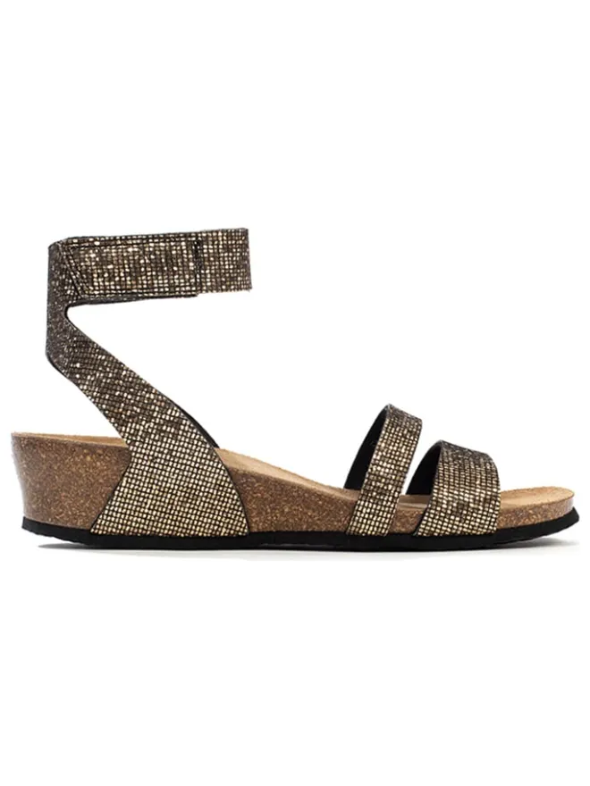 Keilsandaletten "Camiri" in Gold>BACKSUN Hot