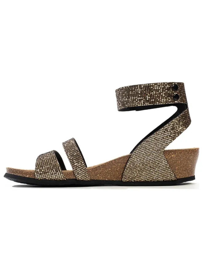 Keilsandaletten "Camiri" in Gold>BACKSUN Hot