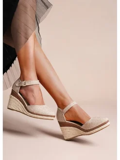Keilsandaletten in Beige>Foreverfolie Hot
