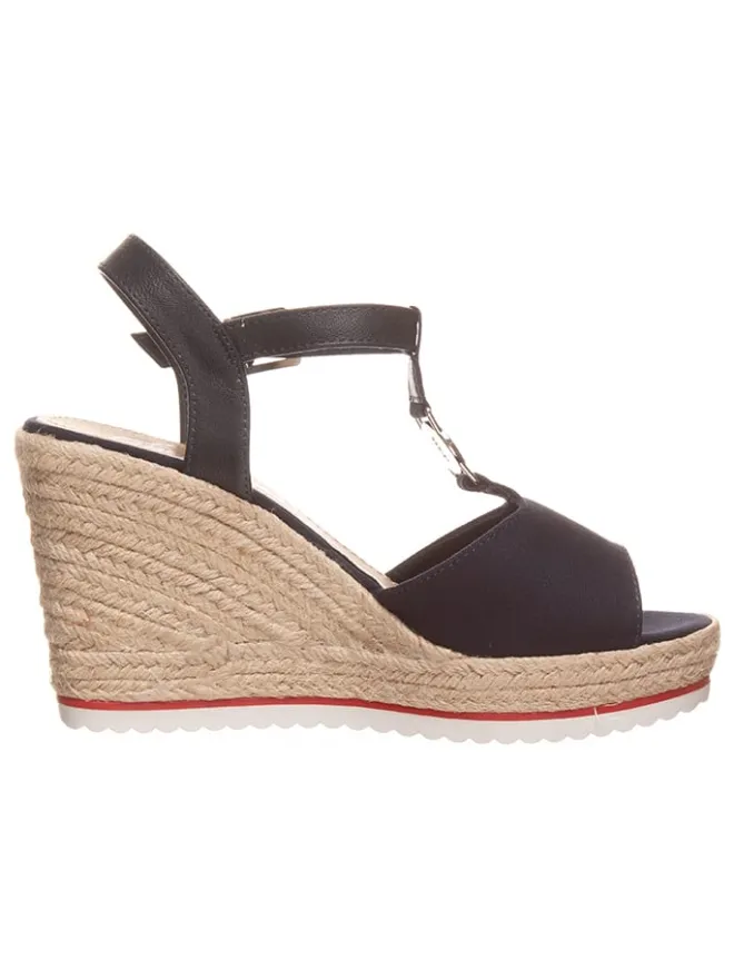 Keilsandaletten in Dunkelblau>Tom Tailor Outlet