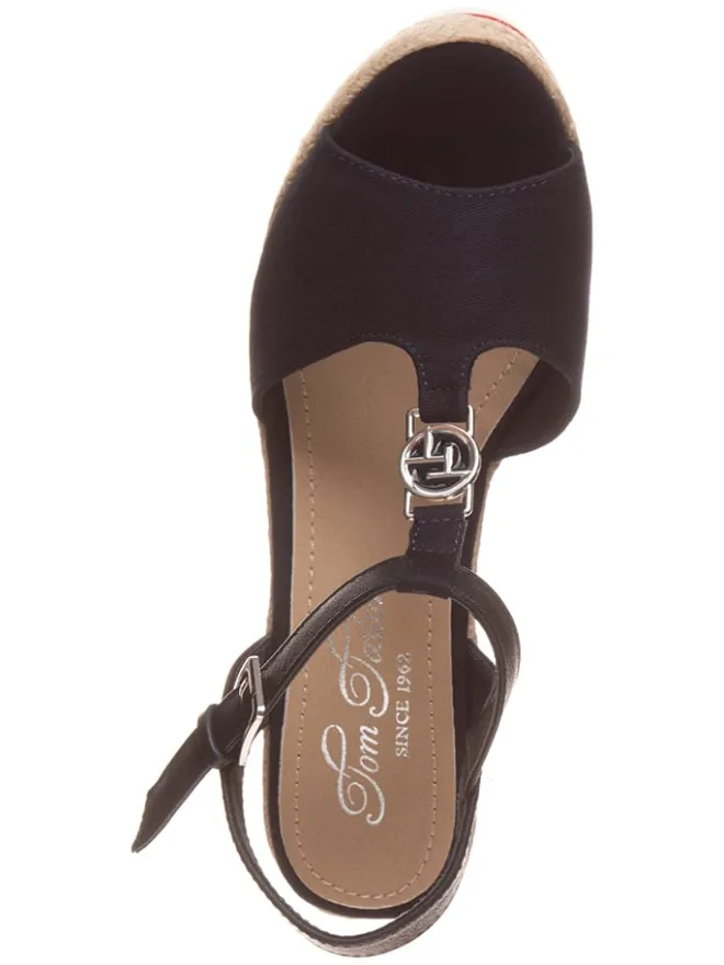 Keilsandaletten in Dunkelblau>Tom Tailor Outlet