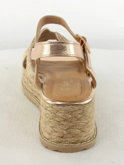 Keilsandaletten in Gold><noscript><img width=