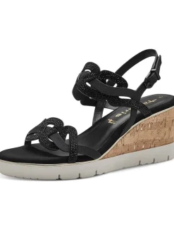 Tamaris Sandalen^Keilsandaletten in Schwarz