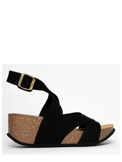 Keilsandaletten in Schwarz>Sunbay Outlet
