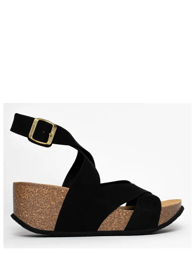 Keilsandaletten in Schwarz>Sunbay Outlet
