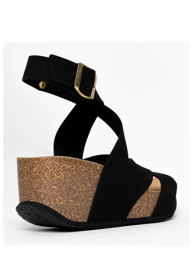Keilsandaletten in Schwarz>Sunbay Outlet