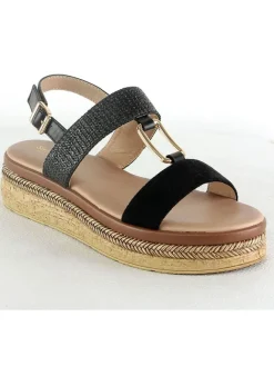 Sixth Sens Sandalen^Keilsandaletten in Schwarz