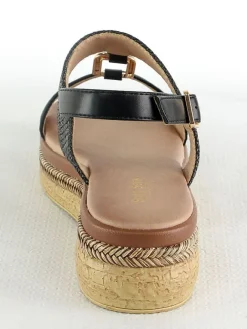 Sixth Sens Sandalen^Keilsandaletten in Schwarz