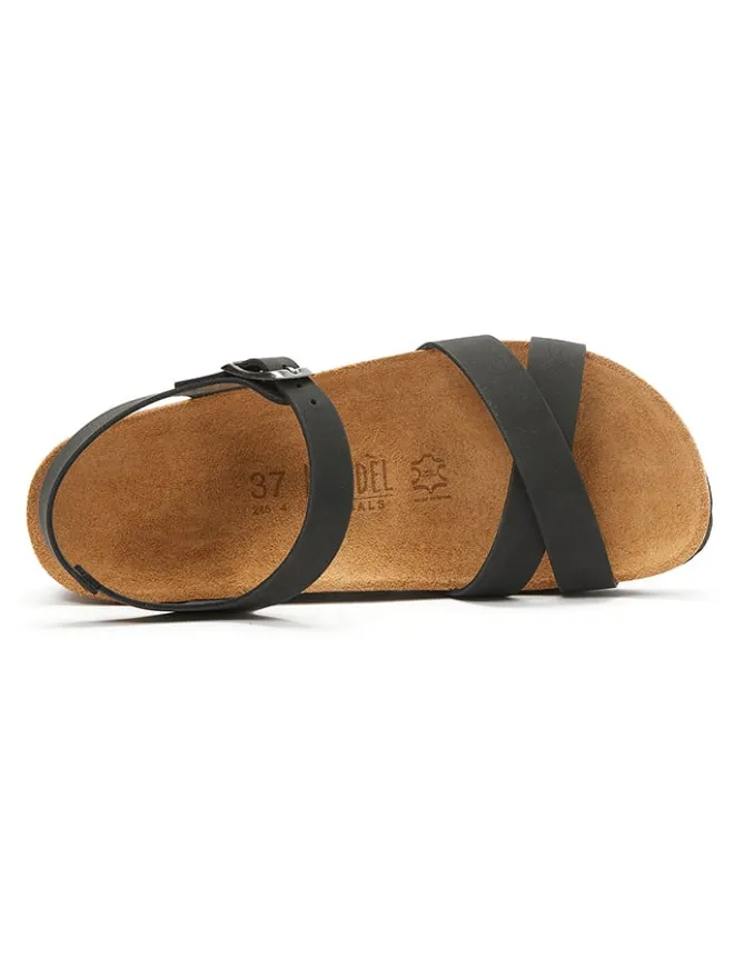 Mandel Sandalen^Keilsandaletten in Schwarz