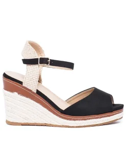 Keilsandaletten in Schwarz><noscript><img width=
