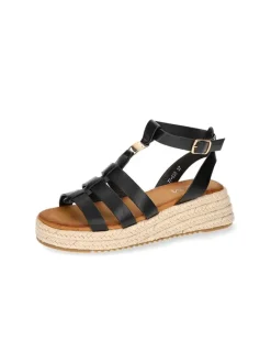 C'M Sandalen^Keil-Sandaletten in Schwarz