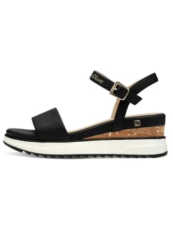 s.Oliver Sandalen^Keil-Sandaletten in Schwarz