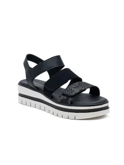 Foreverfolie Sandalen^Keilsandaletten in Schwarz