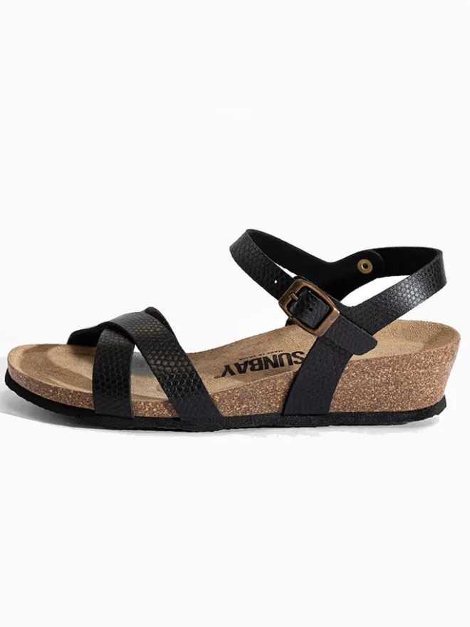 Keilsandaletten "Lecheria" in Schwarz>Sunbay Sale