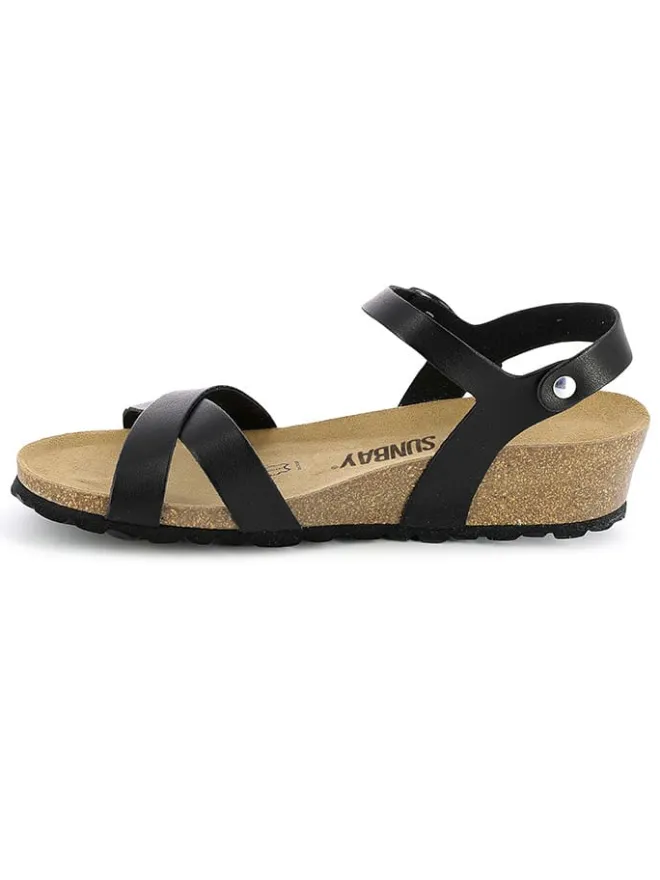 Keilsandaletten "Lecheria" in Schwarz>Sunbay Discount