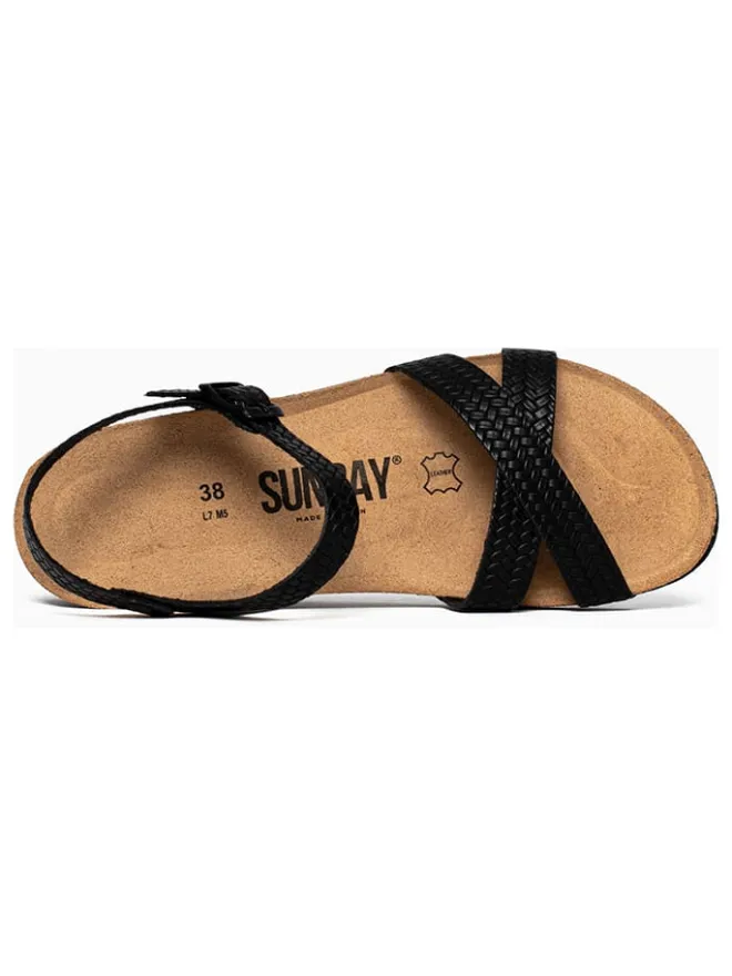 Keilsandaletten "Semi-Compensees" in Schwarz>Sunbay
