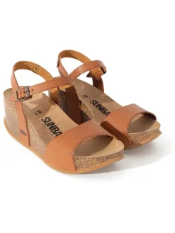 Sunbay Sandalen^Keilsandaletten "Yucca" in Hellbraun
