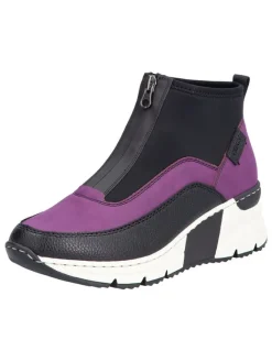 Keilslipper in Lila/ Schwarz>rieker New