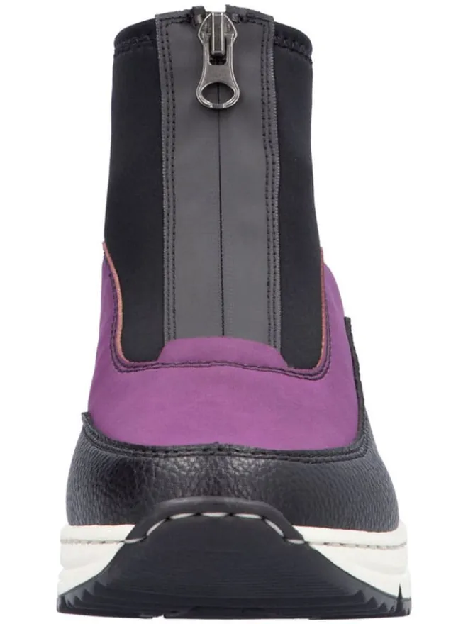 Keilslipper in Lila/ Schwarz>rieker New