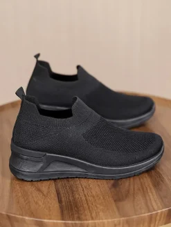 Sixth Sens Halbschuhe^Keilslipper in Schwarz