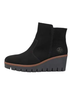Keilstiefeletten in Schwarz><noscript><img width=