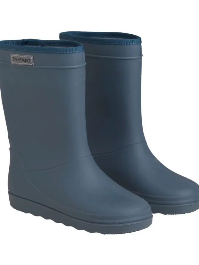 En Fant Gummistiefel^Kinder Gummistiefel "Rain Boots Solid" in Blau